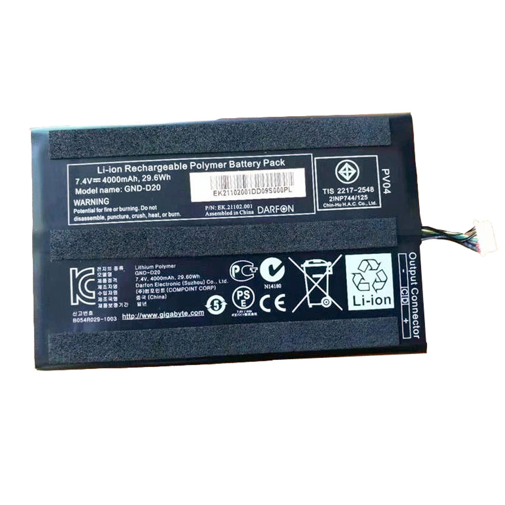 Batería para /gigabyte-GND-D20